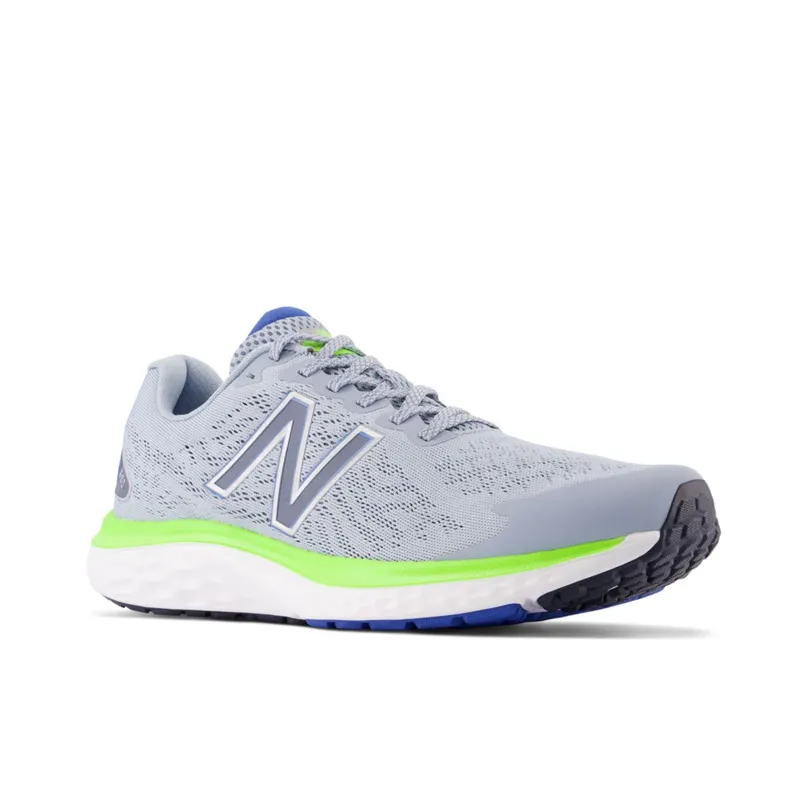 New Balance Fresh Foam 680v7 Light Arctic Grey / Silver Metallic / Pixel Green (M680V7-40734)