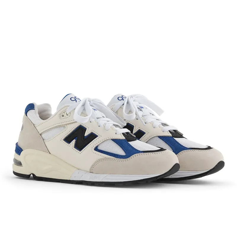 New Balance Made in USA 990v2 White / Blue (MR990V2-39746)