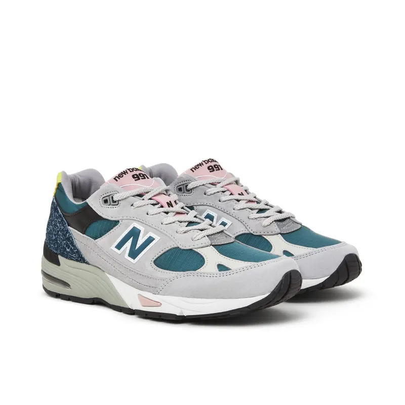 New Balance MADE in UK 991 Micro Chip / Pacific / Majolica Blue (ML991V1-39437)