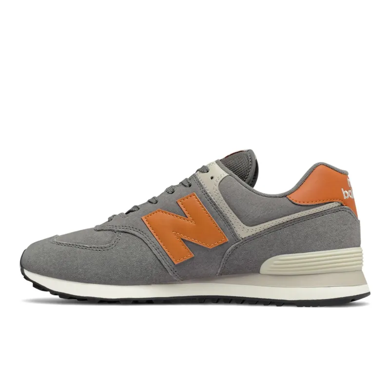 New Balance 574 Grey / Orange (ML574V2-37864)