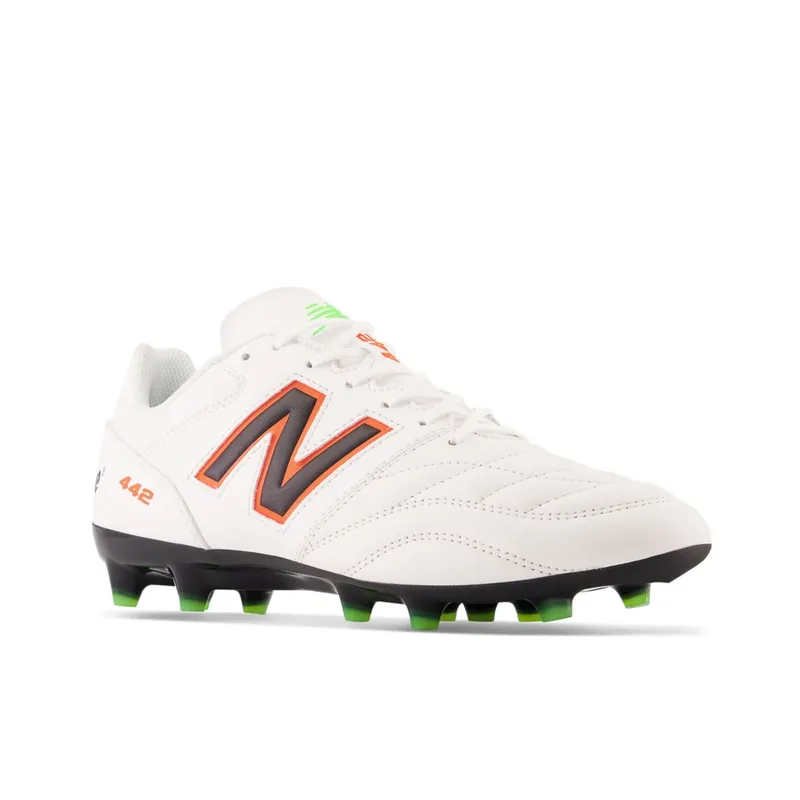 New Balance 442 v2 Team FG White / Neon Dragonfly / Coloro Green (MS42FV2-42129)