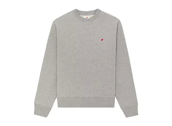 New Balance MADE in USA Core Crewneck Sweatshirt ATHLETIC GREY (MT21541)