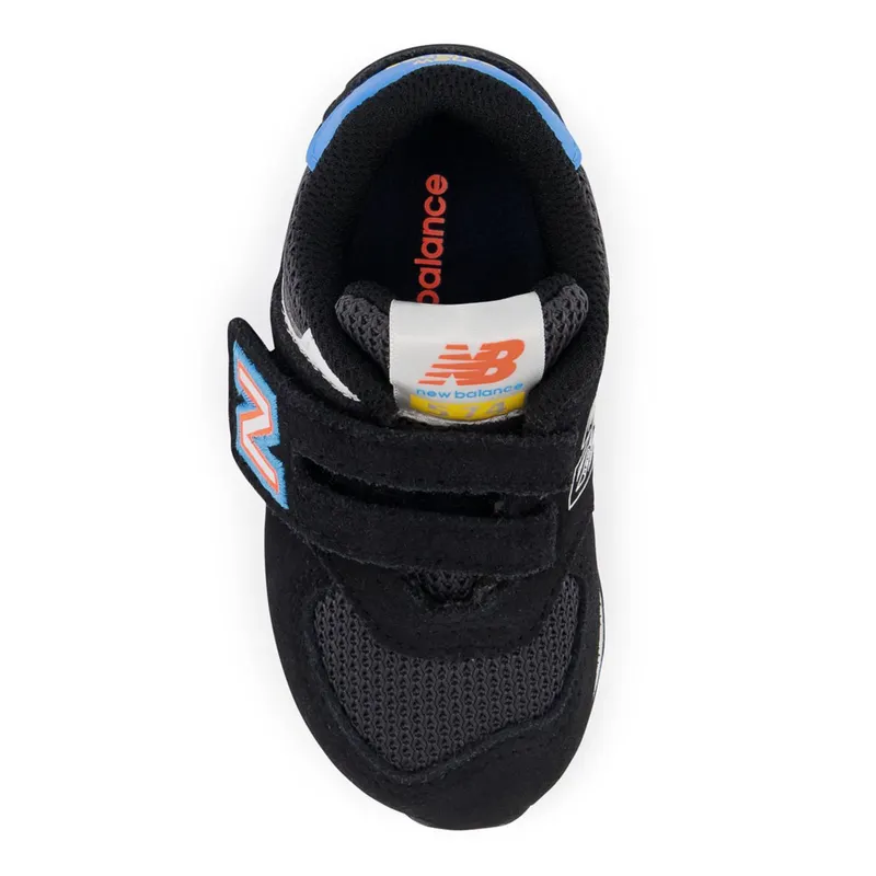 New Balance 574 Hook & Loop Black / Vibrant Apricot (IV574V1-37196)