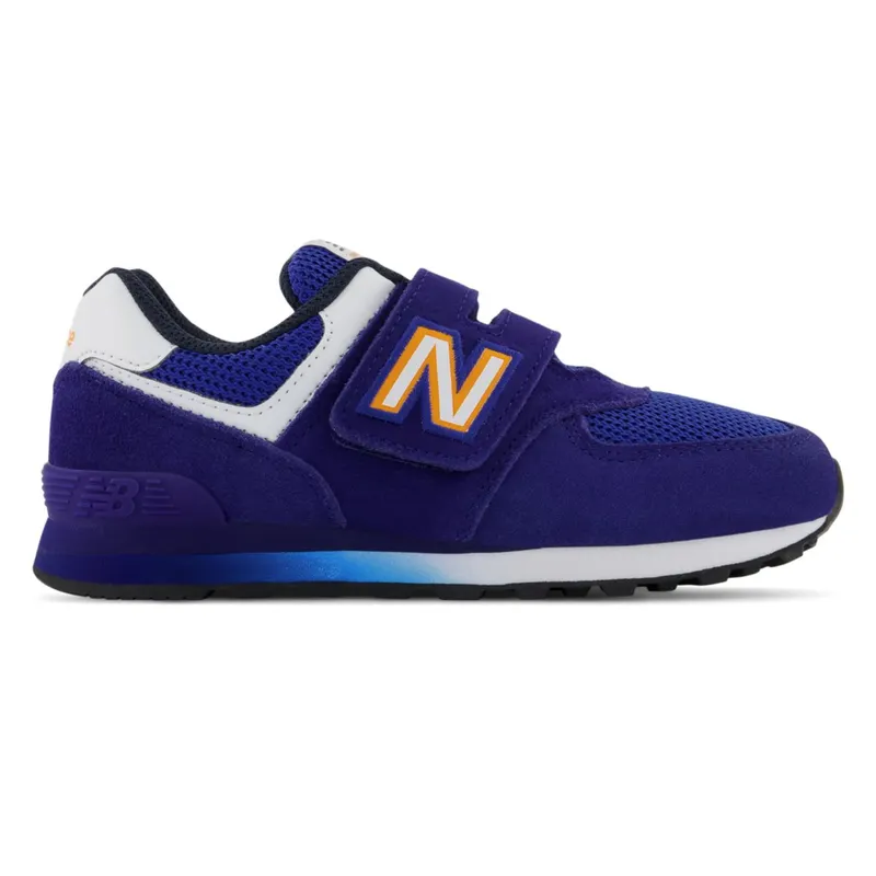 New Balance 574 Hook & Loop Blue / Marigold (PV574V1-37194)