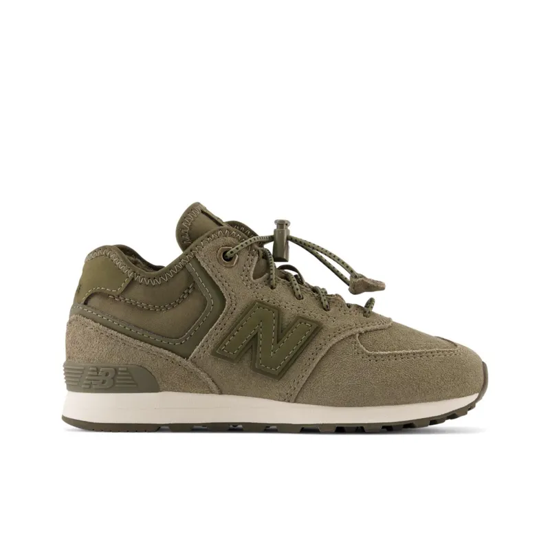 New Balance 574H Bungee Lace Dark Camo / Moonbeam (PV574HV1-39295)