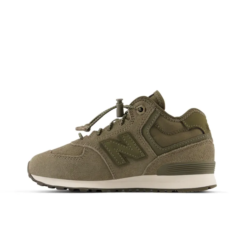 New Balance 574H Bungee Lace Dark Camo / Moonbeam (PV574HV1-39295)