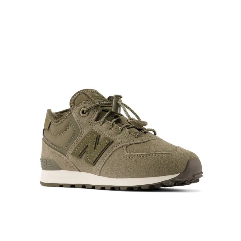 New Balance 574H Bungee Lace Dark Camo / Moonbeam (PV574HV1-39295)