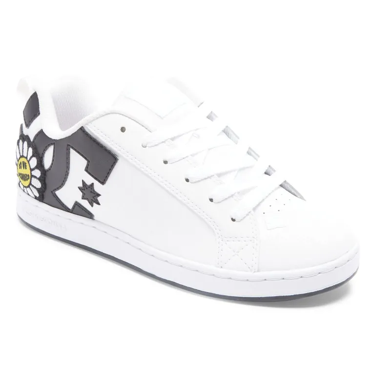 DC Shoes Court Graffik 2022 white/black/yellow (300678-TBY)