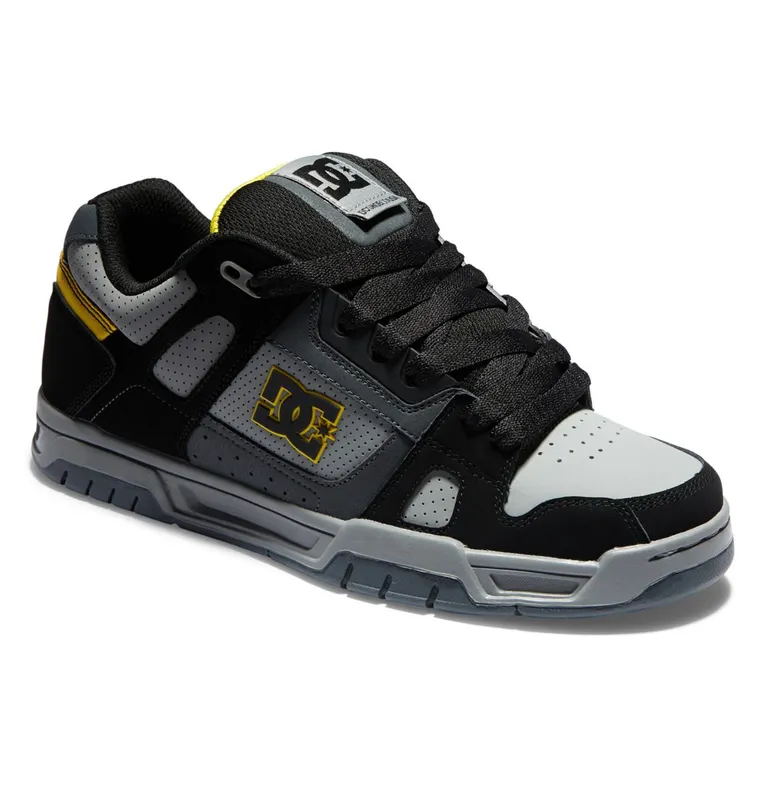DC Shoes Stag 2021 grey/black/yellow (320188-XSKY)