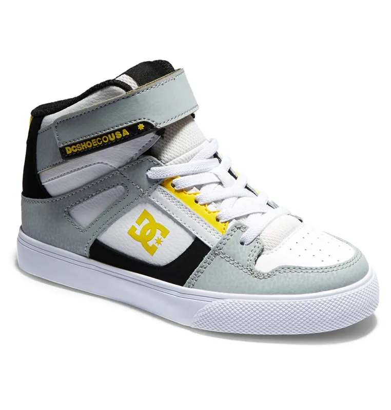DC Shoes Pure High-Top EV white/grey/yellow (ADBS300324-WYY)
