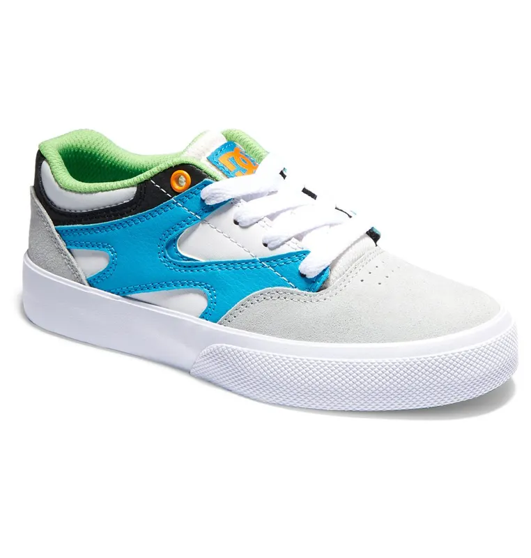 DC Shoes Kalis Vulc grey/white/blue (ADBS300355-XSWB)