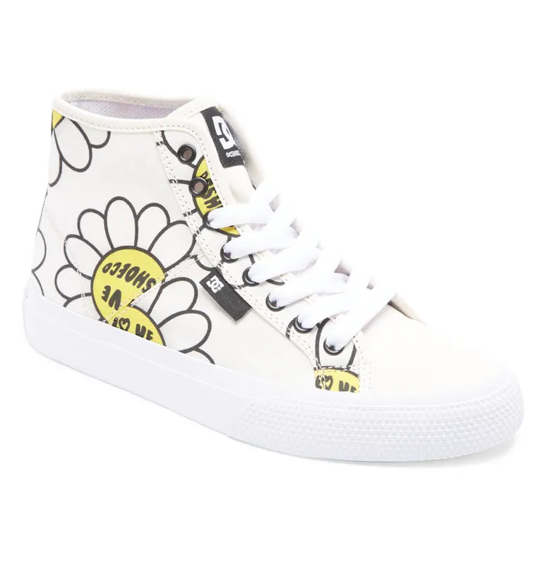 DC Shoes Manual white/black/flower (ADJS300275-WBF)
