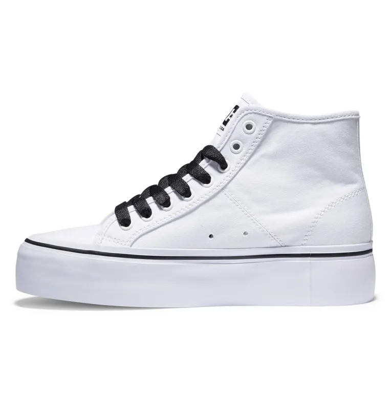 DC Shoes Manual Hi Platform white/black/flower (ADJS300296-WBF)