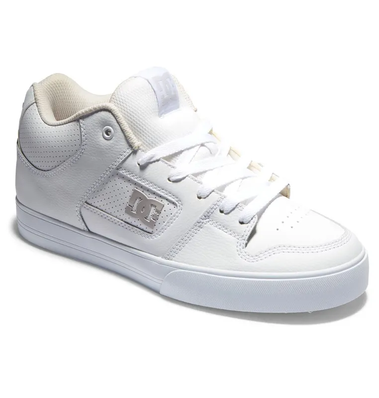 DC Shoes Pure Mid white/grey (ADYS400082-WGY)