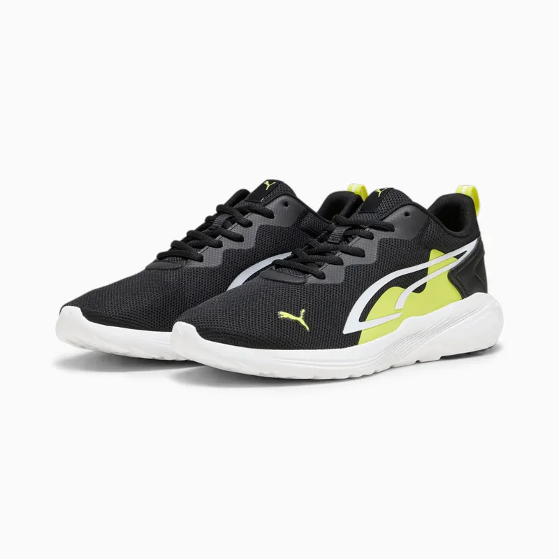 Puma All Day Active Wit/Zwart/Geel (386269-21)