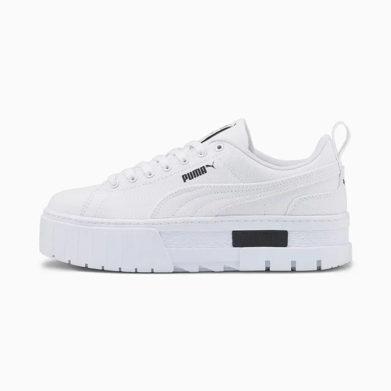 Puma Mayze Canvas Wit/Zwart (392968-01)