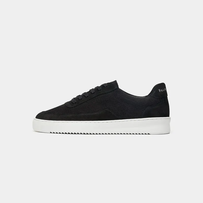 Filling Pieces Mondo Suede Perforated Black