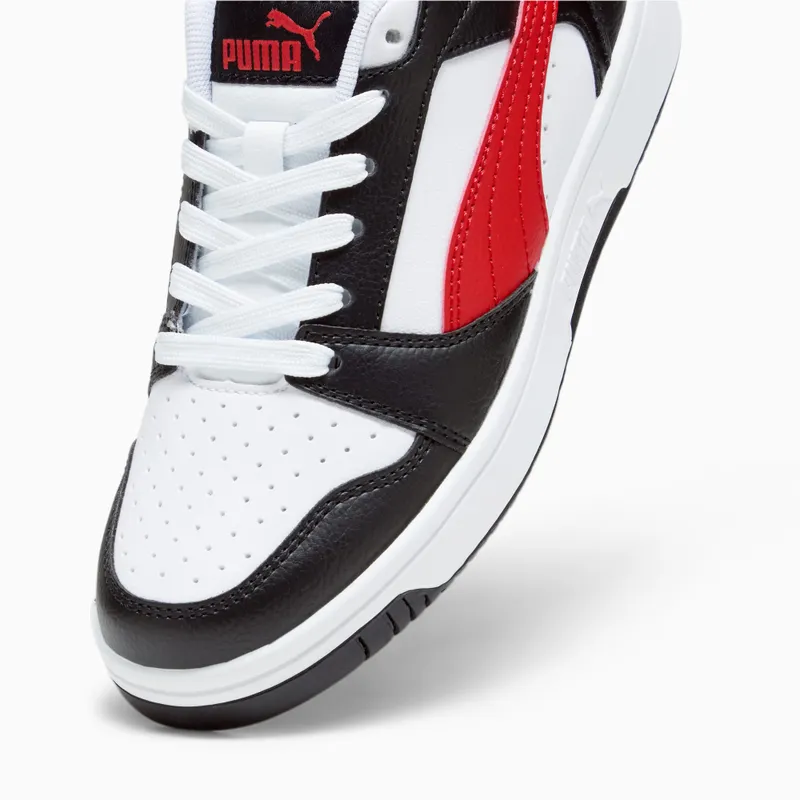 Puma Rebound V6 Lo Wit/Zwart/Rood (393833-04)