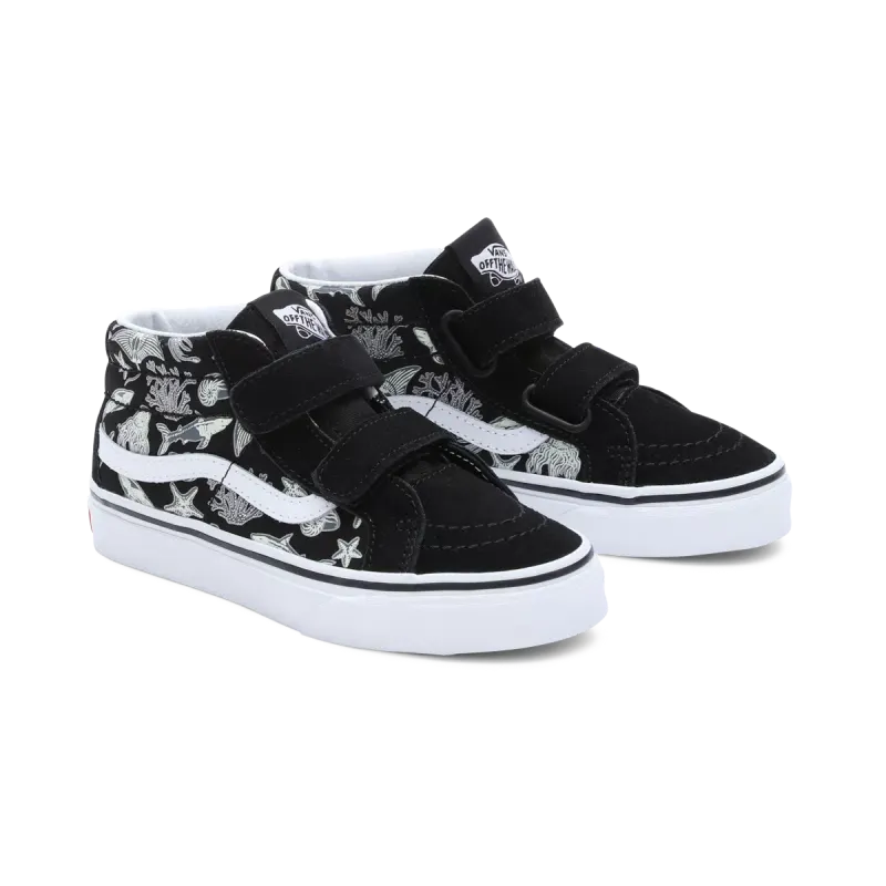VANS Sk8-mid Reissue Met Klittenband Voor Kinderen Zwart (VN00018TBMV)