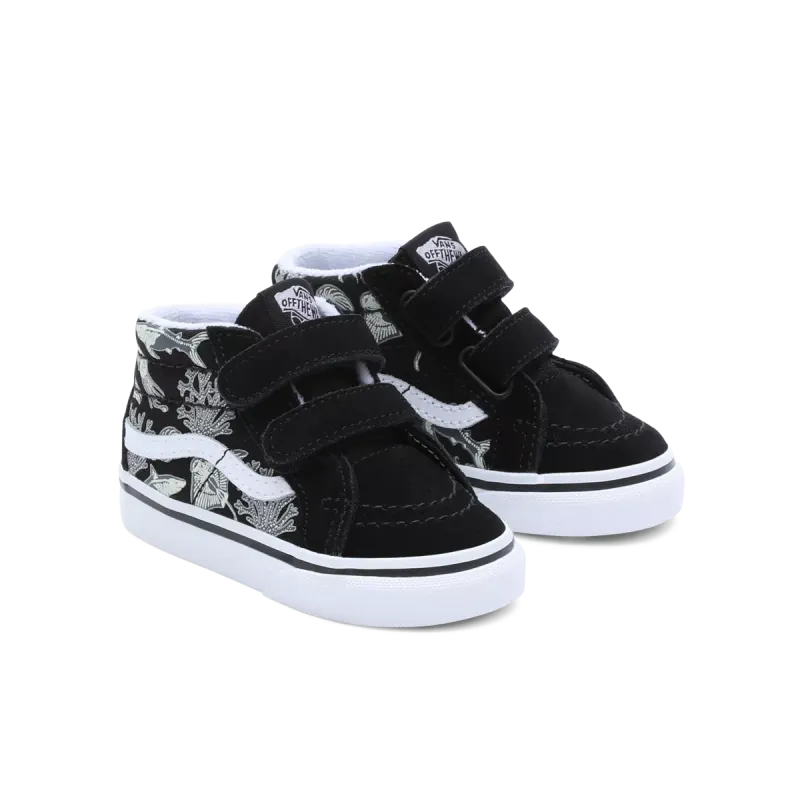 VANS Sk8-mid Reissue Met Klittenband Voor Peuters Zwart (VN00018WBMV)
