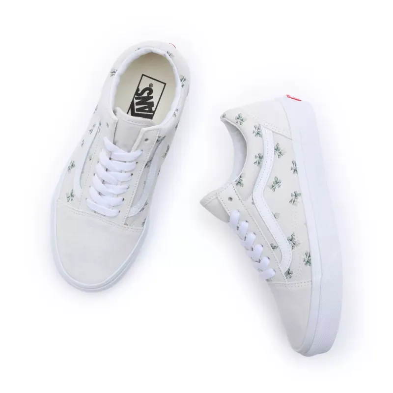 VANS Floral Old Skool Wit (VN0007NTBUH)