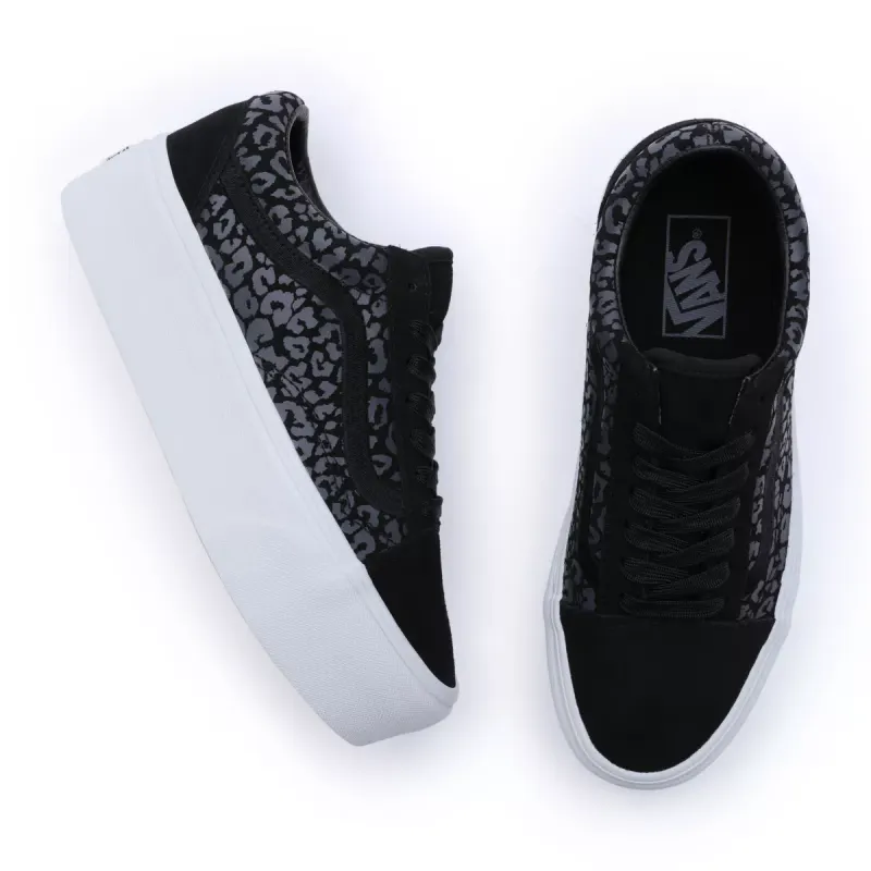 VANS Mono Embroidery Old Skool Stackform Zwart (VN0009PZYY6)
