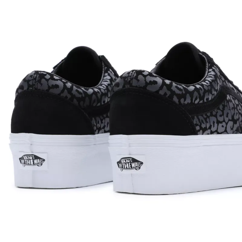 VANS Mono Embroidery Old Skool Stackform Zwart (VN0009PZYY6)
