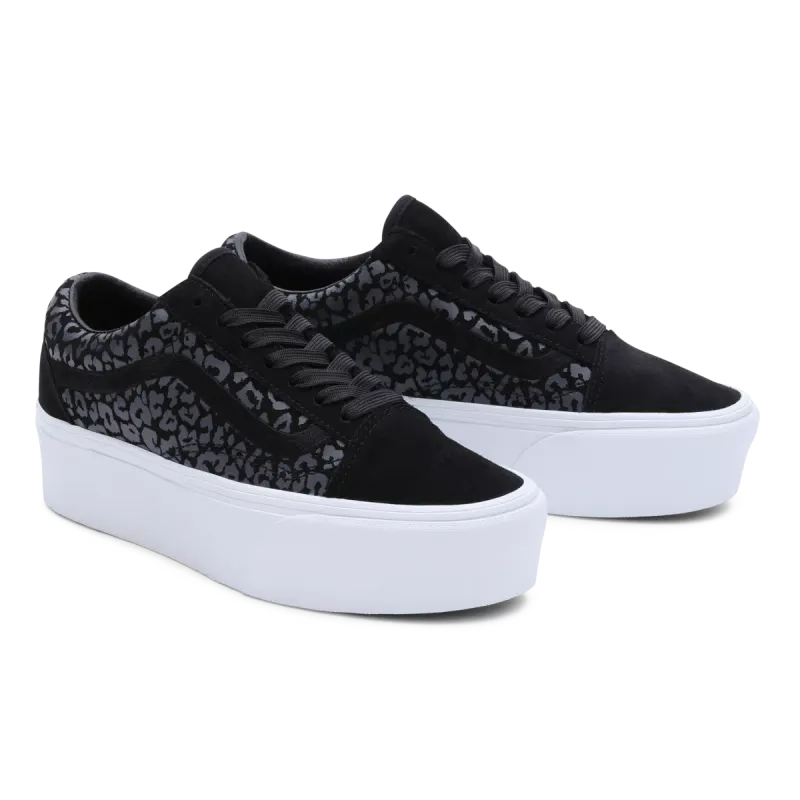 VANS Mono Embroidery Old Skool Stackform Zwart (VN0009PZYY6)
