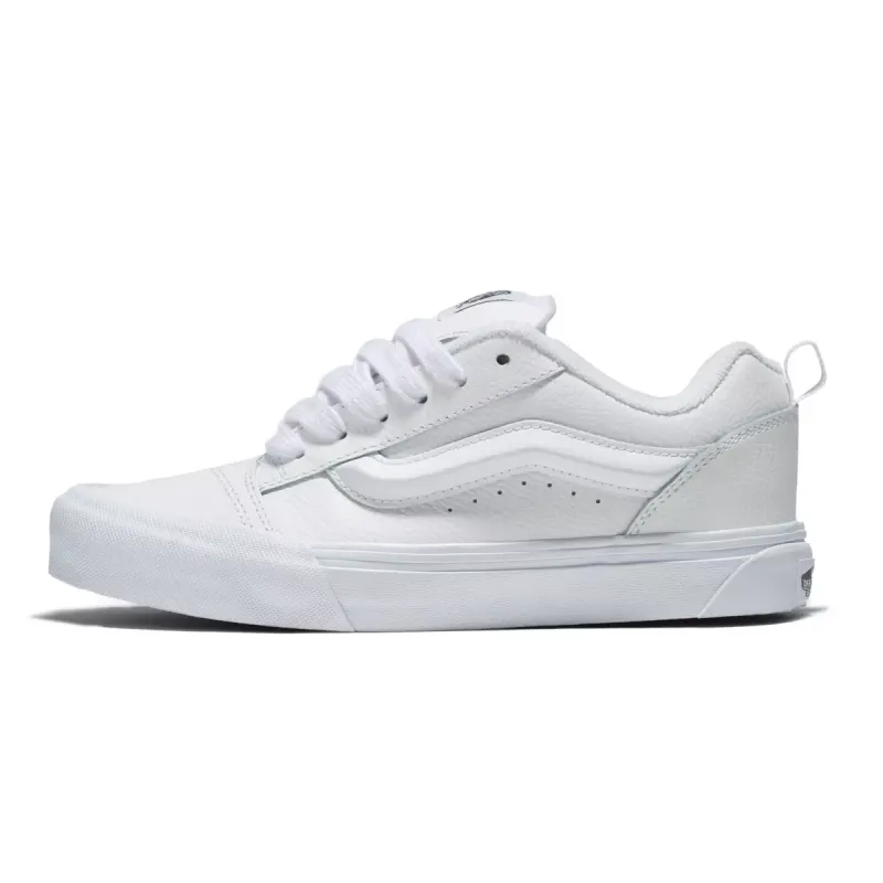 VANS Leren Knu Skool Wit (VN0009QCW00)