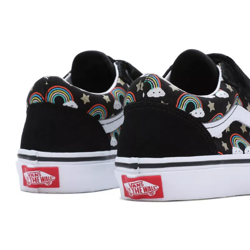 VANS Old Skool Kinderschoenen Met Klittenband Zwart (VN0A38HDBOV)