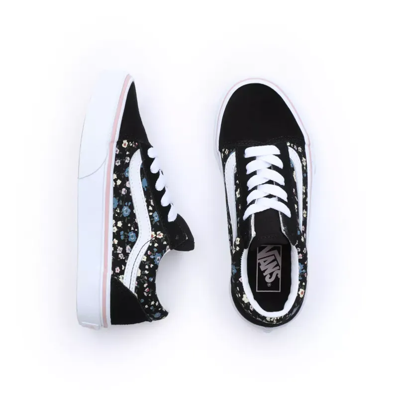 VANS Floral Old Skool Voor Kinderen Zwart (VN0A7Q5FBOQ)