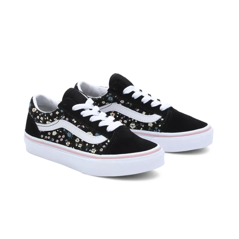 VANS Floral Old Skool Voor Kinderen Zwart (VN0A7Q5FBOQ)