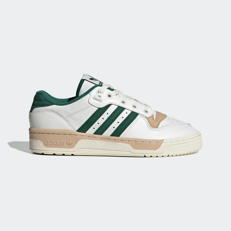 adidas Rivalry Low Core White / Dark Green / Magic Beige (IE4596)