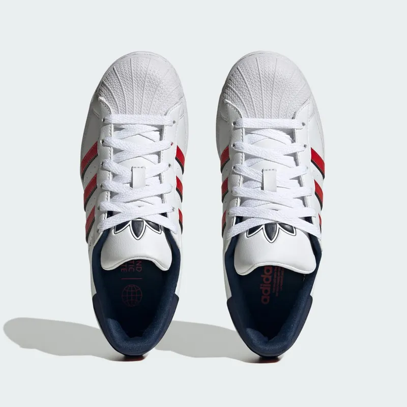 adidas Superstar Kids Cloud White / Better Scarlet / Night Indigo (IG0249)