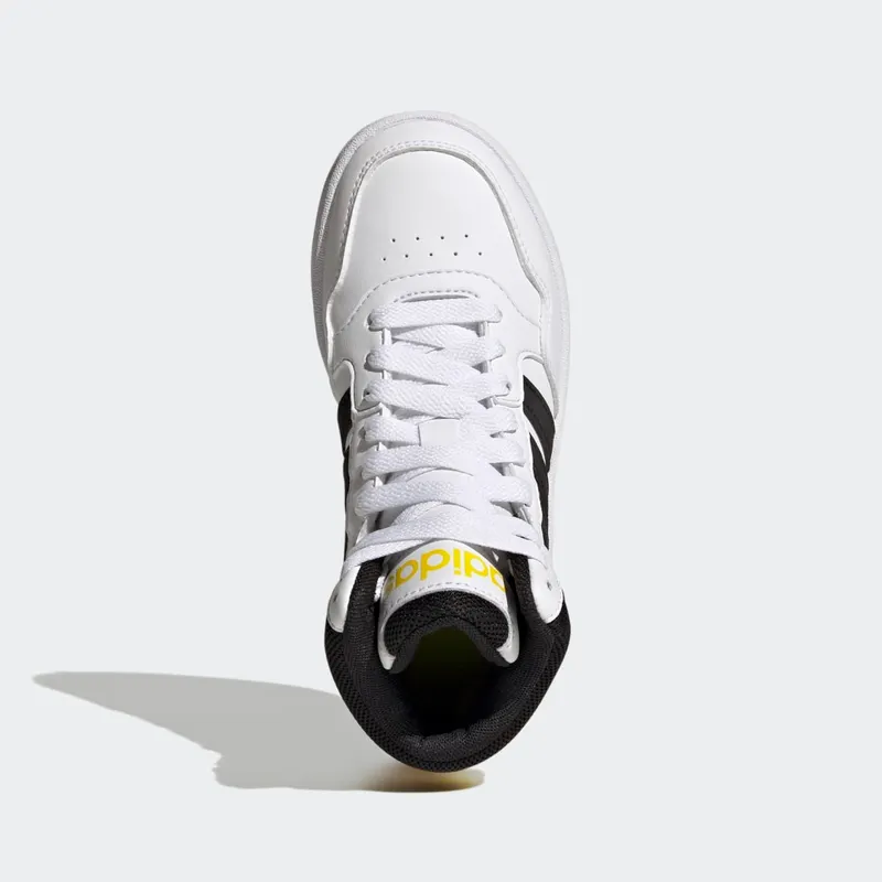 adidas Hoops Mid Cloud White / Core Black / Beam Yellow (GZ1928)
