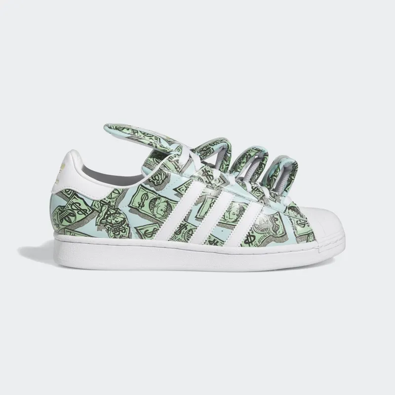 adidas Jeremy Scott Money Print Superstar Cloud White / Cloud White / Gold Metallic (HP6596)