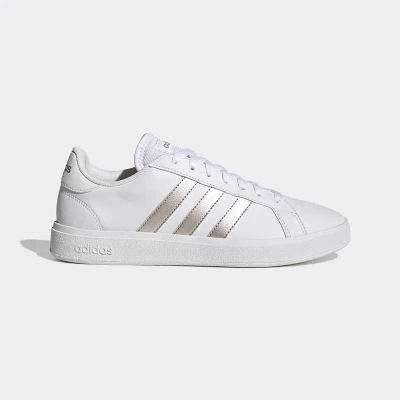 adidas Grand Court TD Casual White / Platinum Metallic / Cloud White (GW9263)