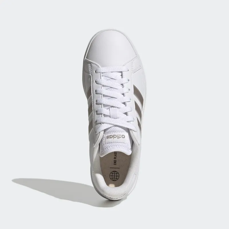 adidas Grand Court TD Casual White / Platinum Metallic / Cloud White (GW9263)