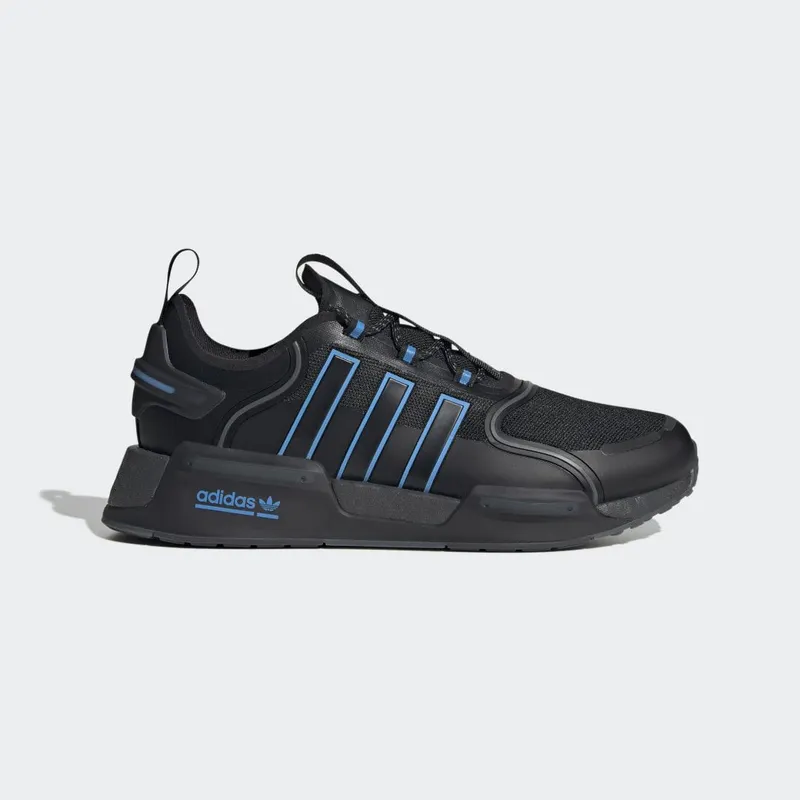 adidas NMD_R1 V3 Shoes Core Black / Pulse Blue / Grey Six (HQ6637)