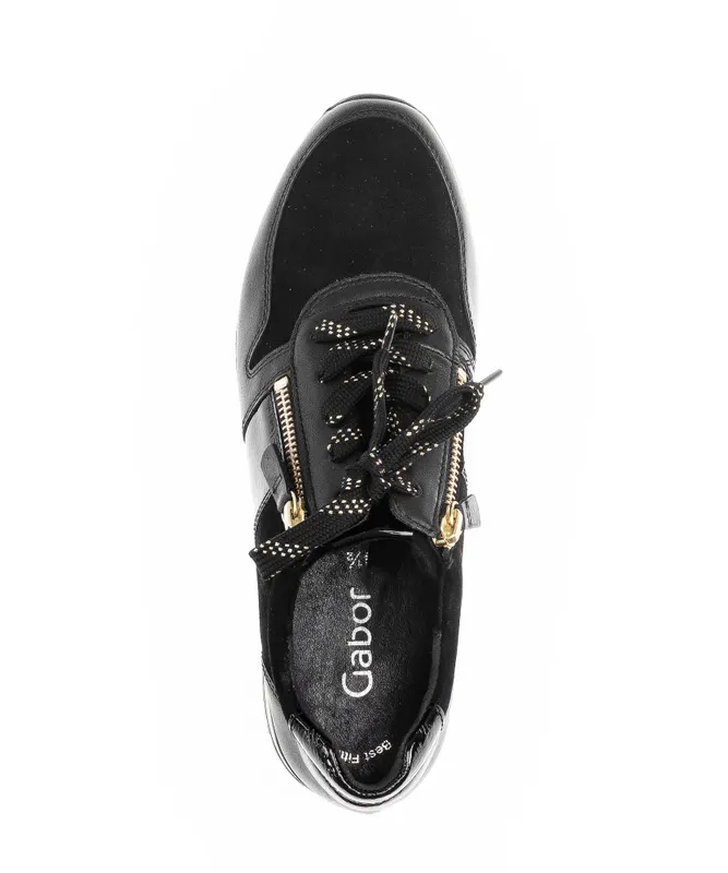 Gabor Lage sneakers Zwart (33.420.47)