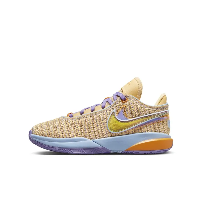 Nike LeBron 20 GS ‘Summer Vibes’ Celestial Gold / Multi-Color-Cobalt Bliss-Space Purple (DQ8651-200)
