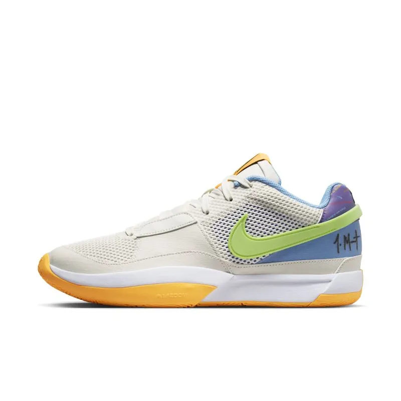 Nike Ja 1 ‘Trivia’ Phantom / Action Green-Action Grape-White-Laser Orange-University Blue (DR8785-001)