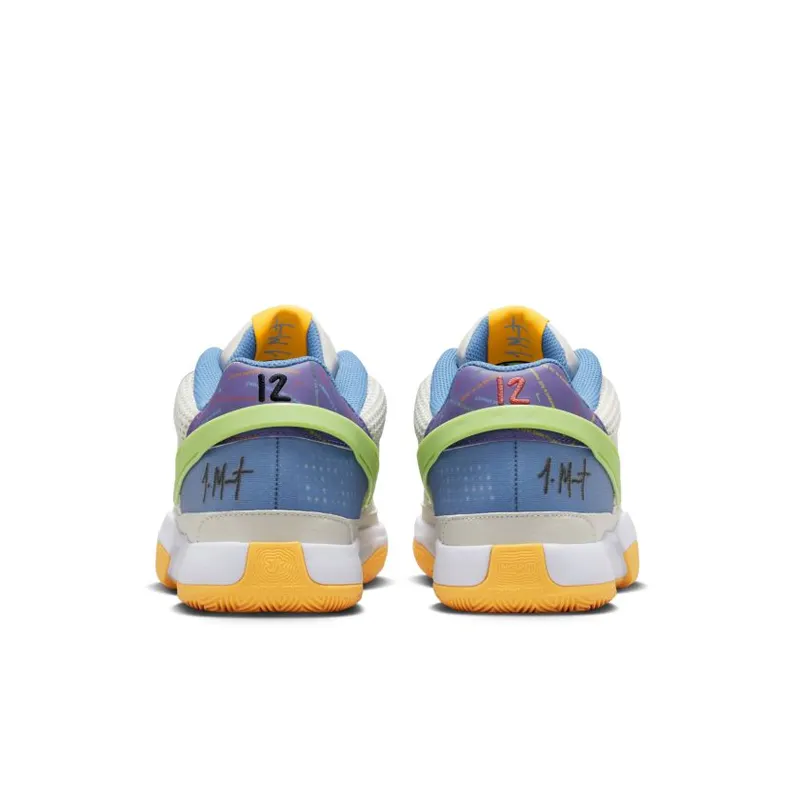 Nike Ja 1 ‘Trivia’ Phantom / Action Green-Action Grape-White-Laser Orange-University Blue (DR8785-001)