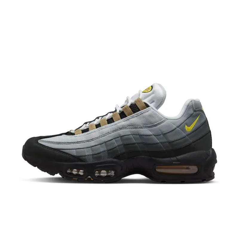 Nike Air Max 95 ‘Icons’ White / Yellow Strike-Wolf Grey-Cool Grey (DX4236-100)