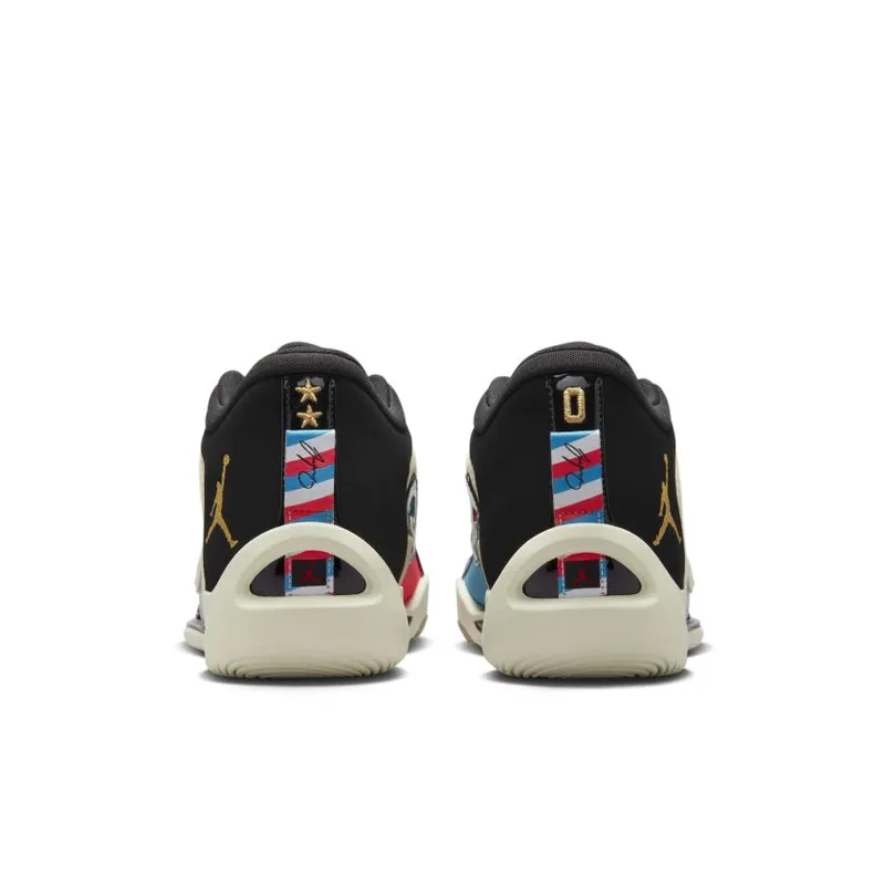 Jordan Tatum 1 ‘Barbershop’ Coconut Milk / Metallic Gold-Black-Laser Blue-Bright Crimson (DX5571-180)