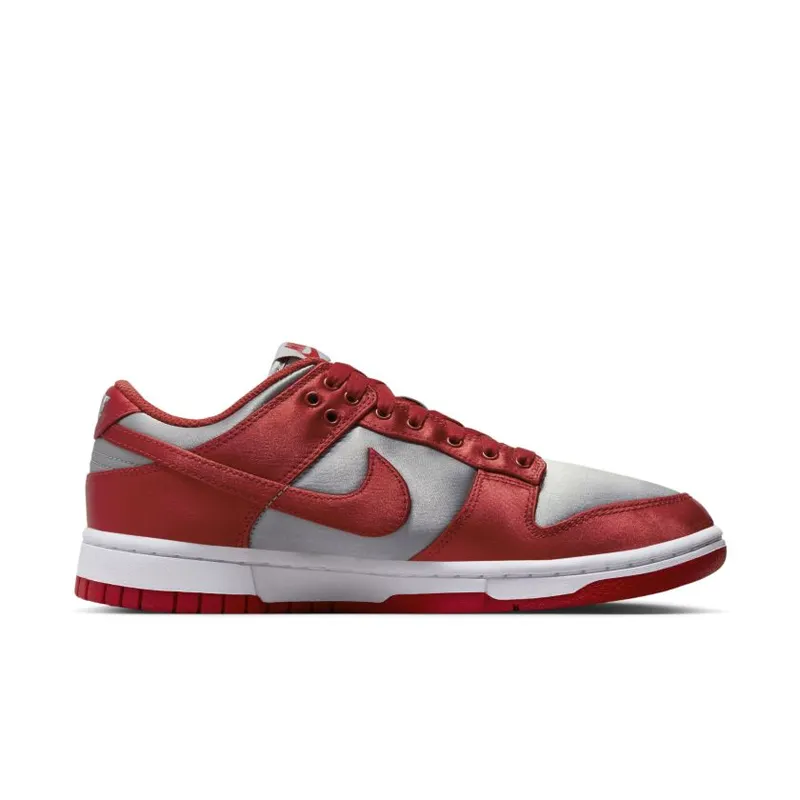 Nike Dunk Low ‘UNLV Satin’ Medium Grey / Varsity Red-White (DX5931-001)