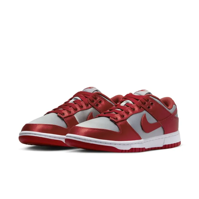 Nike Dunk Low ‘UNLV Satin’ Medium Grey / Varsity Red-White (DX5931-001)