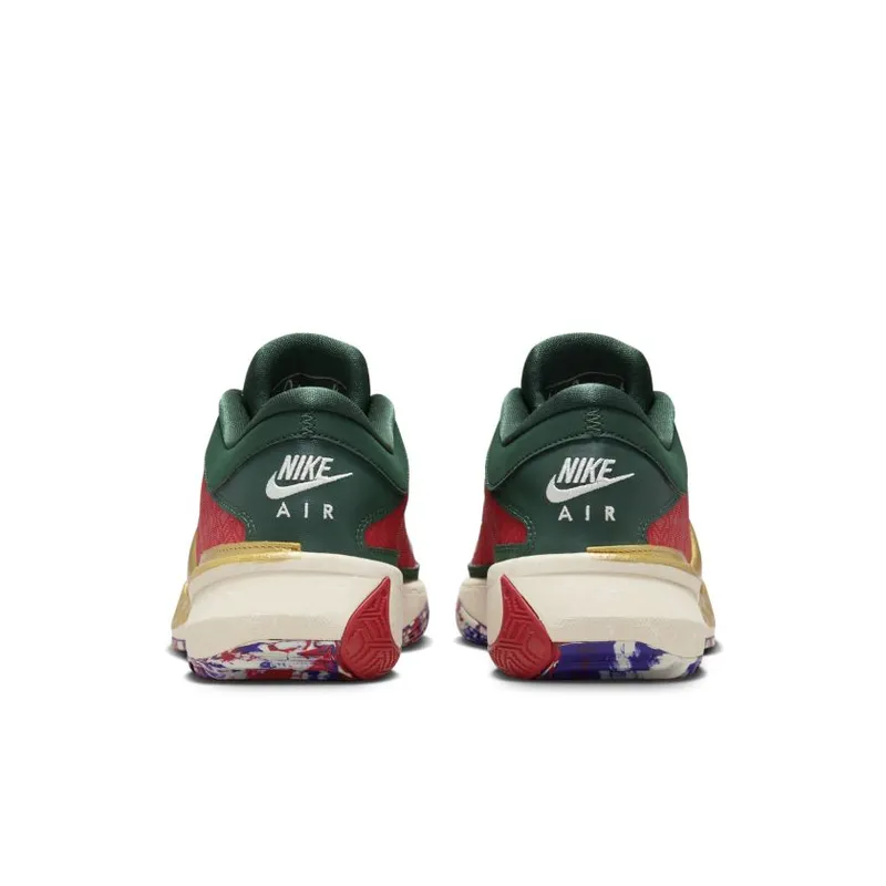 Nike Zoom Freak 5 ‘Bucks’ Gym Red / Metallic Gold-Fir-Court Purple (DZ2944-600)