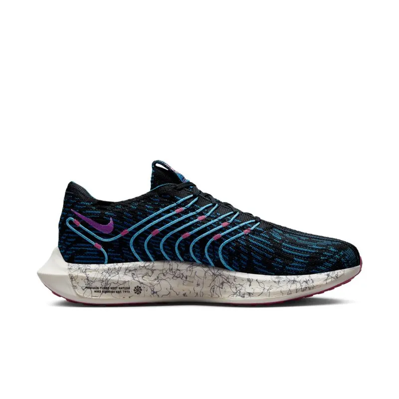 Nike Pegasus Turbo Next Nature ‘Peg Future’ Black / Green Abyss-Hyper Pink-Fuchsia Dream (FB7183-001)