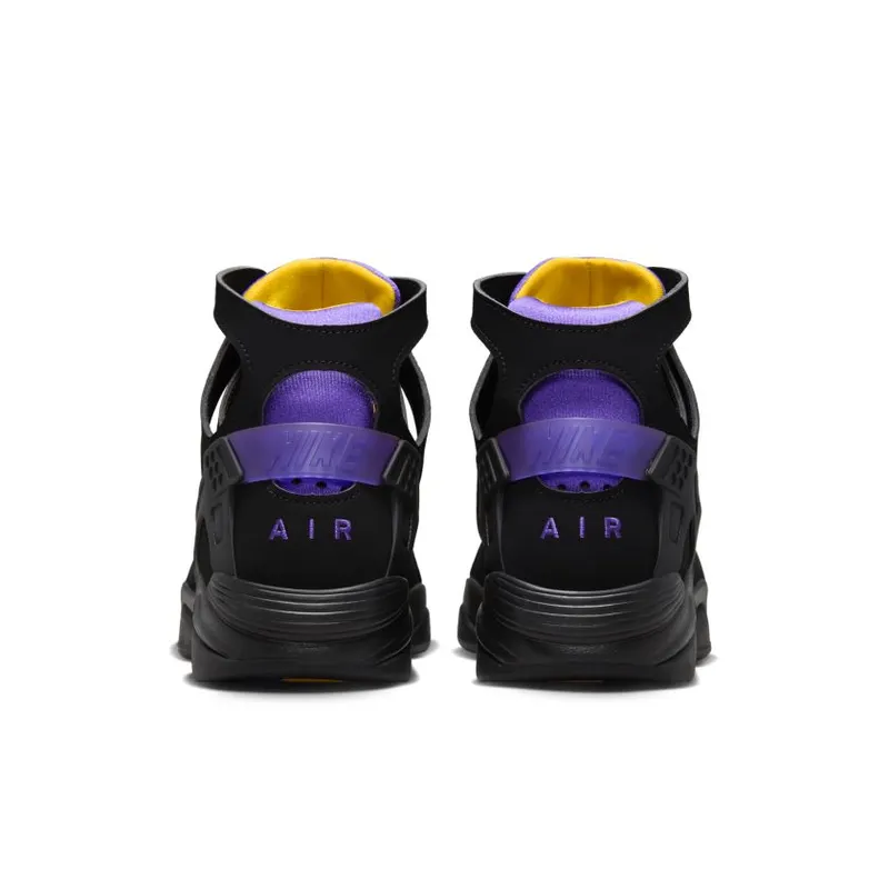 Nike Air Flight Huarache ‘Lakers Away’ Black / Varsity Purple-Del Sol (FD0188-001)